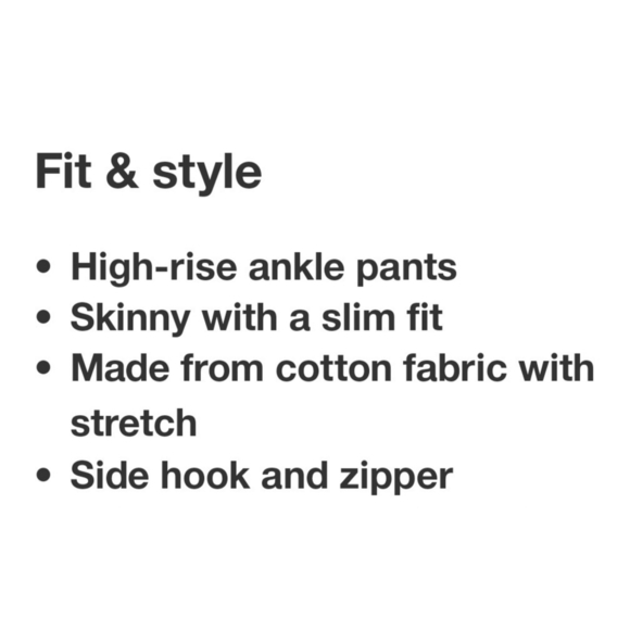 A New Day High Rise Slim Fit Ankle Pants Gray stripe Size 12 - Picture 4 of 13